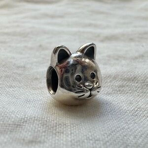PANDORA CHARM | CURIOUS CAT CHARM | STERLING SILVER | S925 ALE | AUTHENTIC
